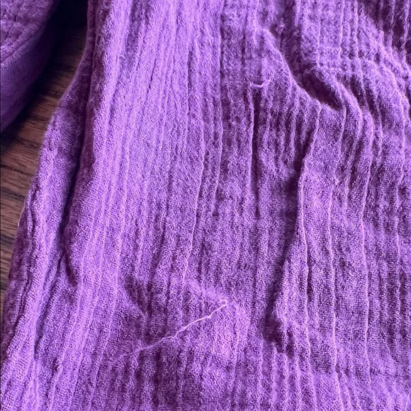 Kate Quinn Purple Cotton Gauze Pant & Shirt Set - Picture 2 of 4